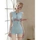 Quick-Dry Racerback One-Piece Athletic Swimsuit