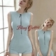 Quick-Dry Racerback One-Piece Athletic Swimsuit