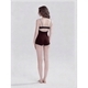 Brown Mocha Sea Salt Athletic One-Piece Swimsuit For Women