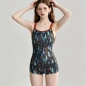 Women's Racing Swimsuit Square Leg With Chest Pad