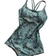Floral One-Piece Swimsuit With Thin Straps