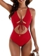 High-Waist Two-Piece Bikini Swimwear
