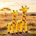 Yellow Giraffe Plush Doll Simulation Toy For Kids