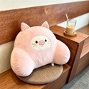Cute Animal Plush Lumbar Support Cushion