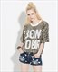 Damen glitzerndes lässiges Pailletten-Shirt mit halben Ärmeln