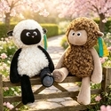 Cute Little Sheep Plush Toy Stuffed Animal Soothing Doll For Kids