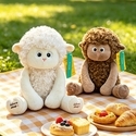 Cute Little Sheep Plush Toy Stuffed Animal Soothing Doll For Kids