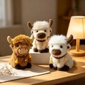 Seated Highland Cow Plush Toy Doll