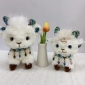 Xinjiang lamb Cute White Lamb Plush Toy Stuffed Pendant For Kids