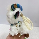 Xinjiang lamb Cute White Lamb Plush Toy Stuffed Pendant For Kids