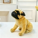 Simulation Dog Plush Toy Ornament Doll Figure Gift
