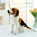 Simulation Dog Plush Toy Ornament Doll Figure Gift
