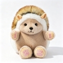 Caramel Reversible Hedgehog Plush Toy Realistic Stuffed Animal Ornament