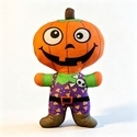 Funny Halloween Plush Doll Pumpkin Skull Horror Decoration