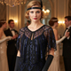 Pailletten-Schal Kurzer Bolero Abendcape für Damen
