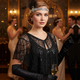Pailletten-Schal Kurzer Bolero Abendcape für Damen
