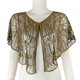 Pailletten-Schal Kurzer Bolero Abendcape für Damen