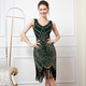 Retro Sequin Tassel Sleeveless Party Gown