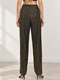 Black gold Sequin Gold Thread Striped Wide-Leg Pants For Women