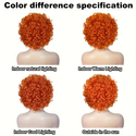 Button mesh Short Curly Halloween Cosplay Wig For Women