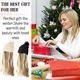Long Curly Wavy Knit Wig Hat With Side-Swept Bangs