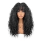 Natural Wool Curl Bangs Synthetic Full Wig High-Temperature Fiber Curly Wig