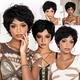 Short Fluffy Black Synthetic Wig With Cap
