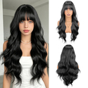 Fluffy Big Wavy Long Curly Wig Natural Multi-Color Full-Head Cap