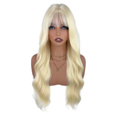 Fluffy Big Wavy Long Curly Wig Natural Multi-Color Full-Head Cap