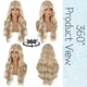 Gold Gold Long Curly Wig Women Lightweight Soft Everyday Styleable Big Wavy Curls