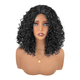 Short Curly Synthetic Wig With Middle Part