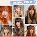 Long Straight Slightly Curly Natural Highlighted Wig Cap