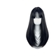 Long Straight Slightly Curly Natural Highlighted Wig Cap