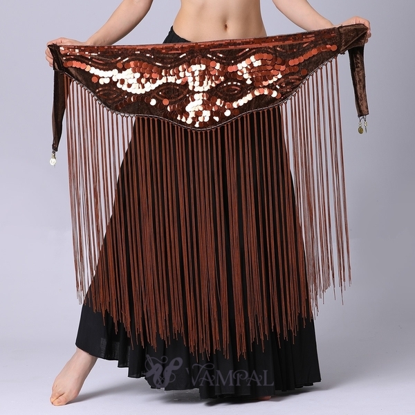 Sequin Long Tassel Belly Dance Waist Chain