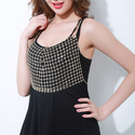 Rhinestone Bandeau Bikini Top Body Chain