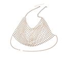 Rhinestone Bandeau Bikini Top Body Chain