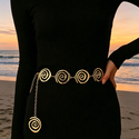 Bohemian Spiral Disc Waist Chain For Women