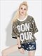 Damen glitzerndes lässiges Pailletten-Shirt mit halben Ärmeln