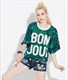 Damen glitzerndes lässiges Pailletten-Shirt mit halben Ärmeln