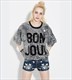 Damen glitzerndes lässiges Pailletten-Shirt mit halben Ärmeln