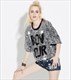 Damen glitzerndes lässiges Pailletten-Shirt mit halben Ärmeln