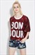Damen glitzerndes lässiges Pailletten-Shirt mit halben Ärmeln