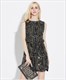 Ärmelloses kurzes Pailletten-Cocktailkleid