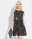 Ärmelloses kurzes Pailletten-Cocktailkleid