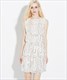 Ärmelloses kurzes Pailletten-Cocktailkleid