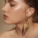 Jiasi Meereswellen-Ohrringe Meereswellen-Statement-Ohrringe Leichter Luxus Extravagantes Design