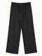 Double-Faced Wool High-Waist Straight-Leg Trousers