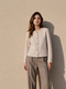 Kurze Doppelseitige Woll-Strickjacke
