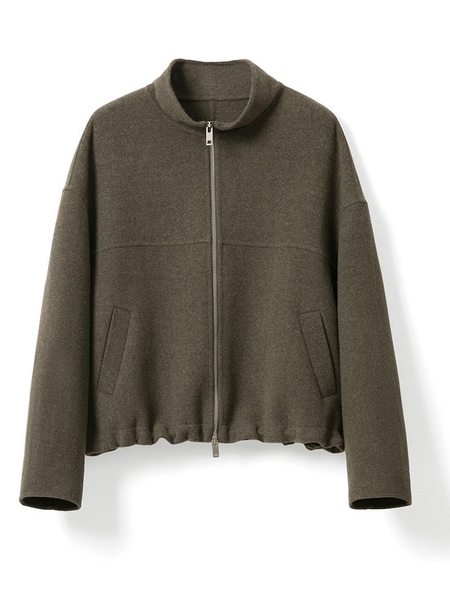 Double-Faced Wool Coat With Mulberry Silk Korean Style