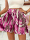 Women's Printed Wide-Leg Romper Summer Beach Vacation Outfit